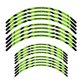 KETABAO Dirt Bike Rim Tape W02 Decal Stickers Stripes 21 19 inch Compatible with CR125 R CR250 CR250R CR500 (Green)