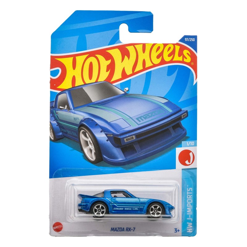 Hot Wheels HHD97 Basic Car Mazda RX-7 (3 Years Old
