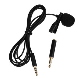 TOPPERFUN 1 Set Lavalier Condenser Microphone Lavalier Microphone USB Collar Microphone Mini Microphone Recording Microphone Lavalier Microphone Radio Sound Card Alloy