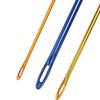 3 x crochet hooks, knitting needle with hole eyelet for