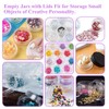 Pack of 50 Empty Cream Jars 5 ml Transparent Travel