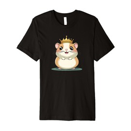 Royal Hamster with Funny Crown Outfit Premium T-Shirt
