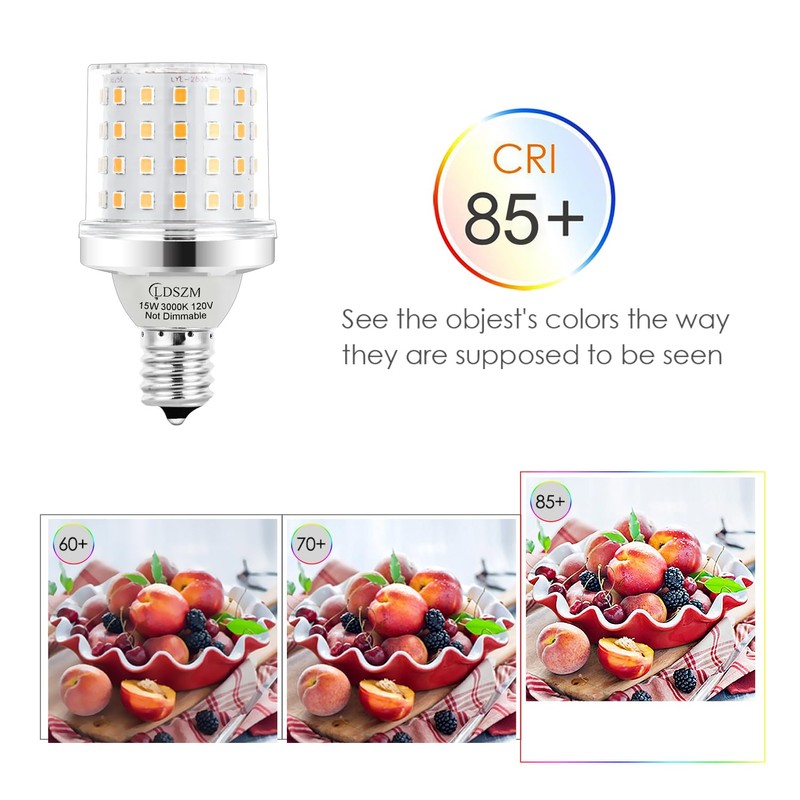 E17 Super Bright LED Bulb,15W Intermediate E17 Base LED G14