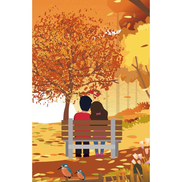 Custom "Chill Couple" Paperback Notebook: lined notebook, aesthetic