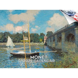 2024 2025 Claude Monet Calendar - Fine Art Monthly Wall Calendar - 12 x 18 Open - Thick No-Bleed Paper - Giftable - Academic Teacher's Planner Calendar Organizing & Planning - Made in USA