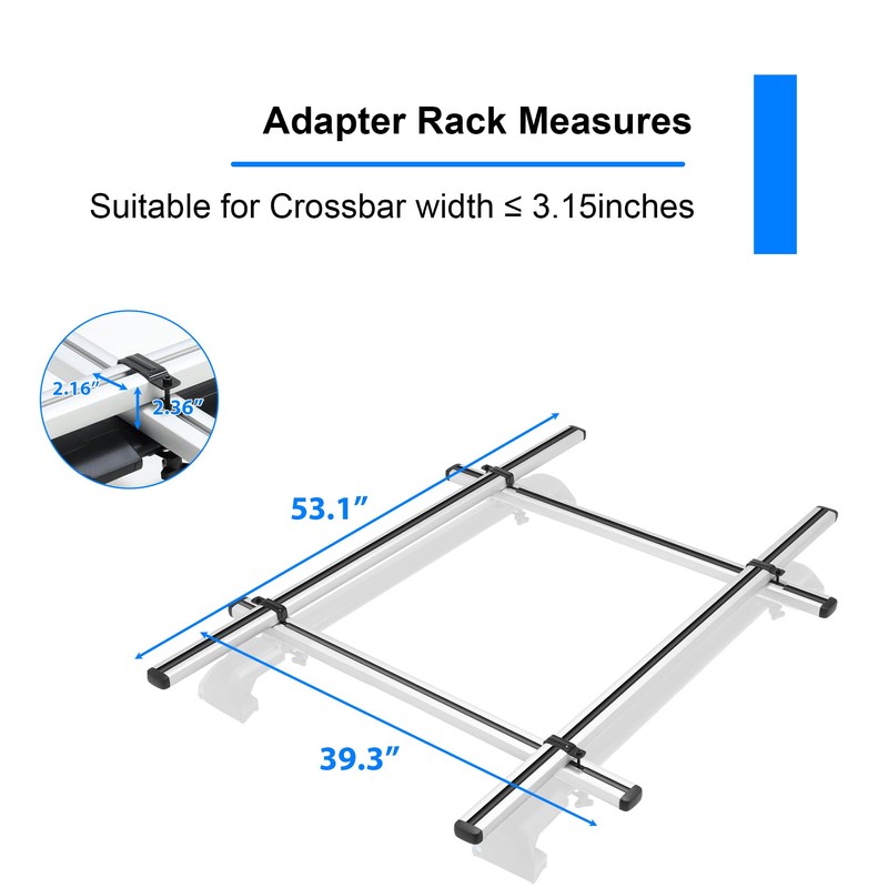 TOOENJOY Compatibility Adapter Rack Kit for Lift Roof Rack Use,