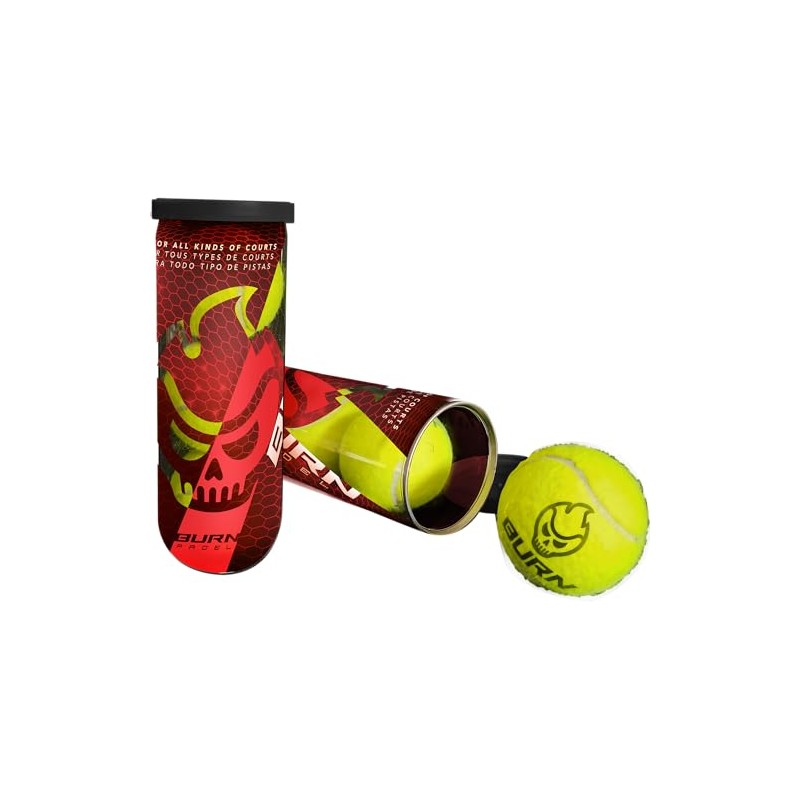 Burn Padel -Tube 3 balls Padel 57% Wool Adult Unisex,