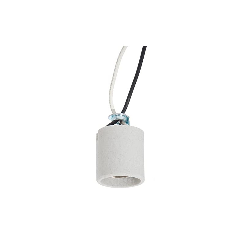 B&P Lamp® Medium Base E26 Keyless Unglazed Porcelain Socket with