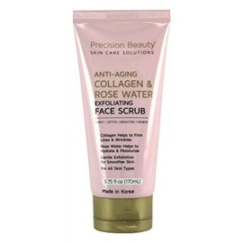 Precision Beauty Anti-Aging Collagen & Rose Water Exfoliating Face Scrub