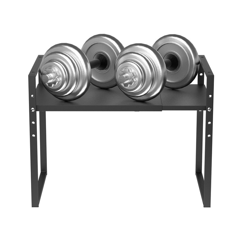 Redrubbit Extendable Microwave Oven Rack, Heavy Duty Steel Metal Shelf