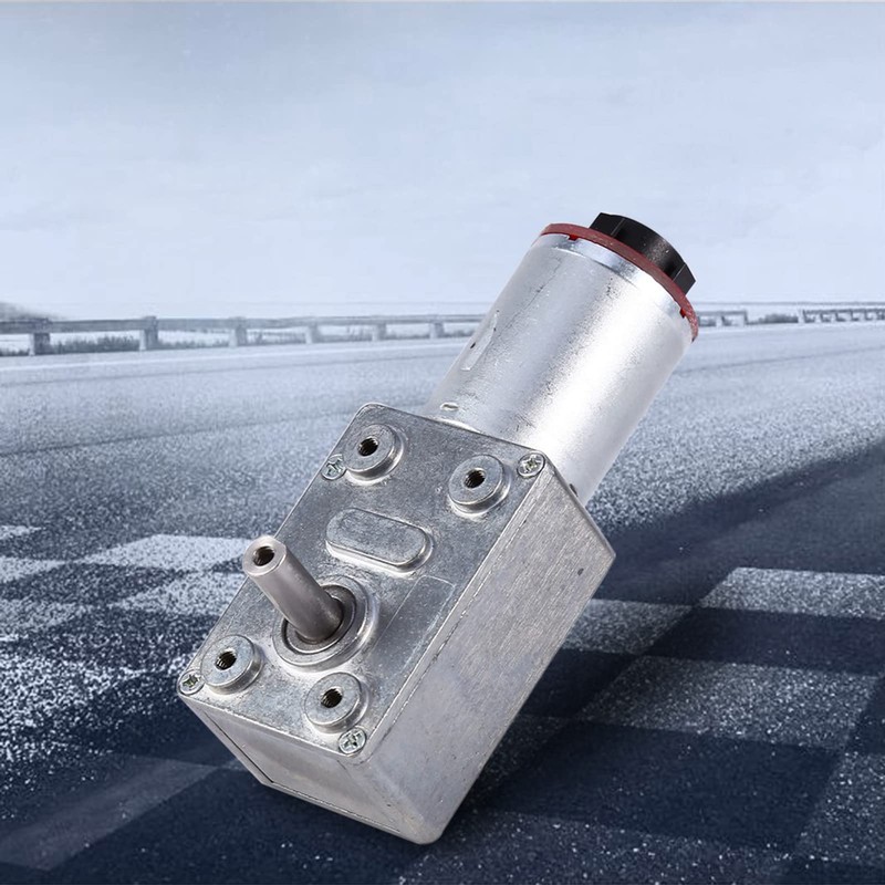 DC 12V High Worm Geared Motor Reduction Motor with Encoder