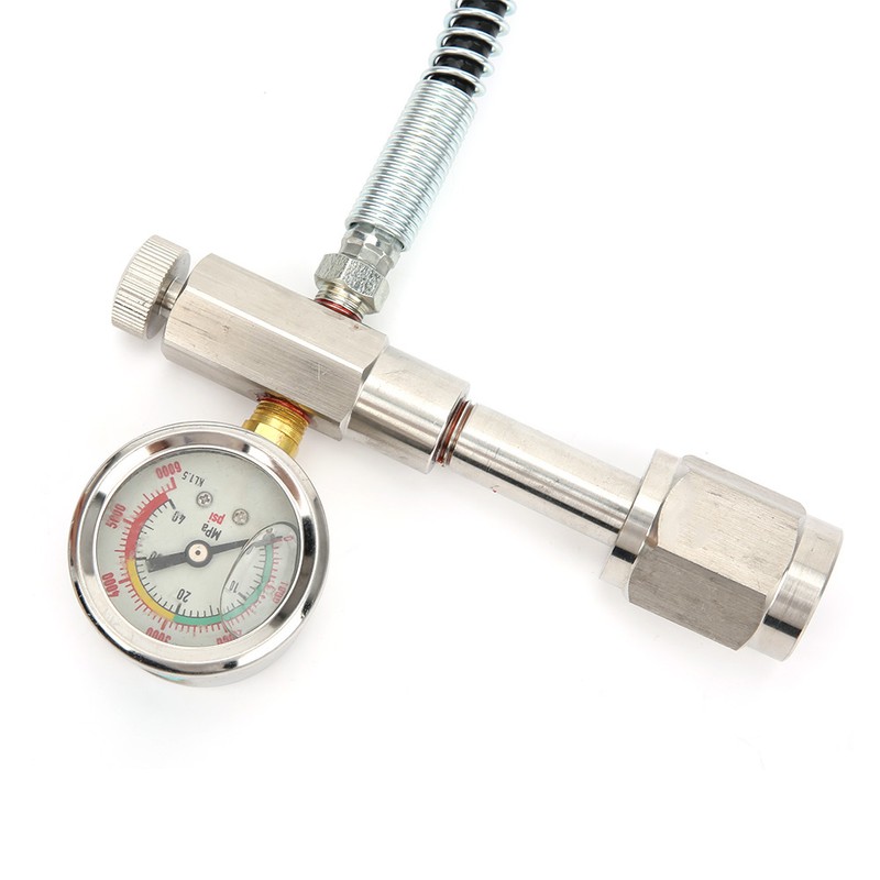 Outdoor Stainless Steel 347 Hex Gauge Valve High Pressure Black