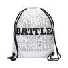 Battle Repeater Cinch Bag, Drawstring Closure, Lightweight (White)