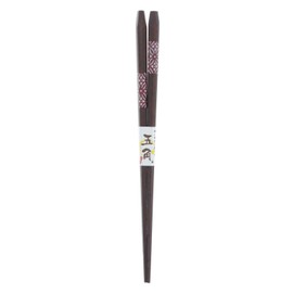 Five Square Japanese Wooden Chopsticks (Natural Wood), Lacquer, 8.3 inches (21 cm)