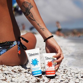 TATTOOLICIOUS After Sun - After Sun Cream for Tattoo, with Organic Active Ingredients, Revitalises Tattoo After Sun, 100 ml
