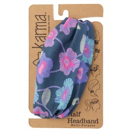 Karma Gifts Half Headband, Grey Poppies