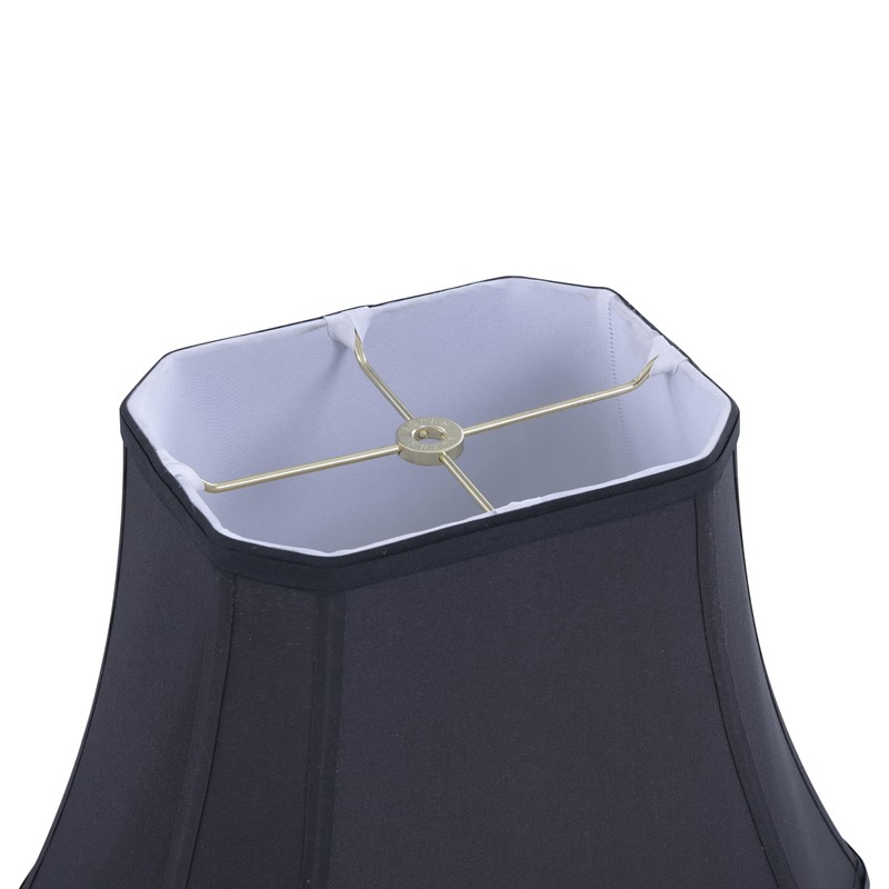 Aspen Creative 34246 Rectangle Cut Corner Bell Spider Lamp Shade