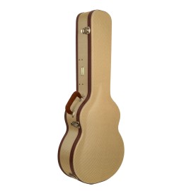 Crossrock Master Series- Wooden OM/Martin 000-14 Fret Acoustic Guitar Case-Tweed