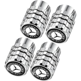 Tapones de vástago de válvula de neumático para Mercedes-Benz AMG Series Clase A C E S, tapones de aire de metal para ruedas de coche, accesorios, 4 piezas