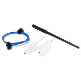 Alnicov 4 Piece Trumpet Cornet Maintenance Cleaning Kit, Mouthpiece Brush, Valve Housing Brush, Flexible Brush with Cleaning Rod