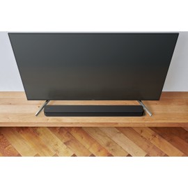 Sony S100F 2.0ch Soundbar with Bass Reflex Speaker, Integrated Tweeter and Bluetooth, (HTS100F), easy setup, compact, home office use with clear sound black