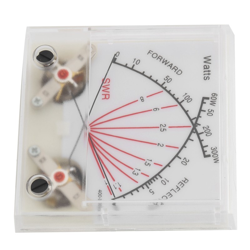 SWR/Power Watt Meter Double Needle 60/300W Power Meter Transmitter with