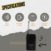 MUSYSIC Wireless Microphone System Wireless VHF Lapel Lavalier Headset, Transmitter