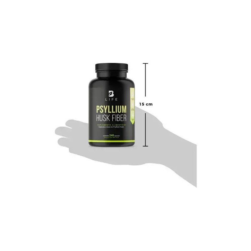 Fibra De Psyllium Husk De 240 Cápsulas Psyllium Husk B