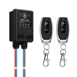 WOODGUILIN Wireless Remote Switch,AC110V/220V/240V 30A Relay, Remote Light Switch with 328FT Long Range for Household Appliances,Water Pump, Lights and Electrical Equipment(110V 100M)