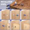 Jamiikury 20 Sets Furniture Cam Lock Fasteners - 3-in-1 Locks