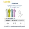 LANON wahoo Skin-Friendly Cleaning Gloves, Dishwashing Kitchen Gloves with Cotton
