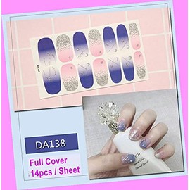 Galaxy Moon Phases Meteor Stars Gold Line Full Cover Wraps Art Nail Sticker Da138 for Nails Design Nail Art Stickers Decals Supplies Manicure Tips Sticker Colorful for Nail Decorations