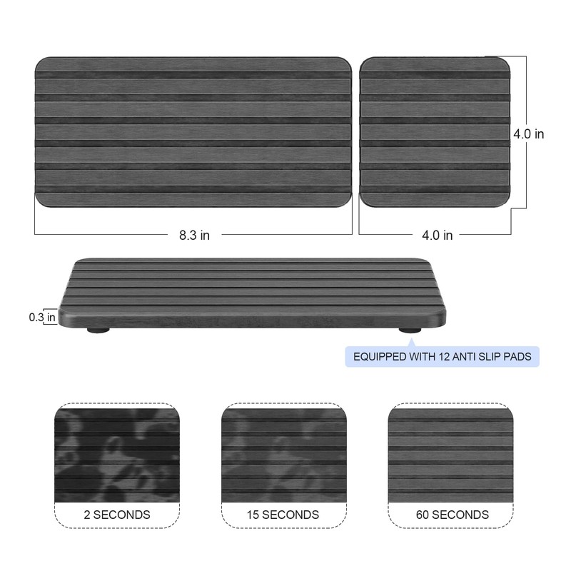 NLBTW 3 PSC Quick Stone Drying Tray for Bathroom Sink