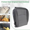 Priprilod Cloth Passenger Side Bottom Replacement Seat Cover Gray(X8) Compatible