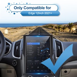 Coleya 2021 2022 2023 2024 Edge Screen Protector for Ford Edge (SE/SEL/ST-Line/Titanium/ST) 12-inch Touch Screen, 2023 Edge Tempered Glass 2024 Edge Accessories HD Transparent Protective Film 12"