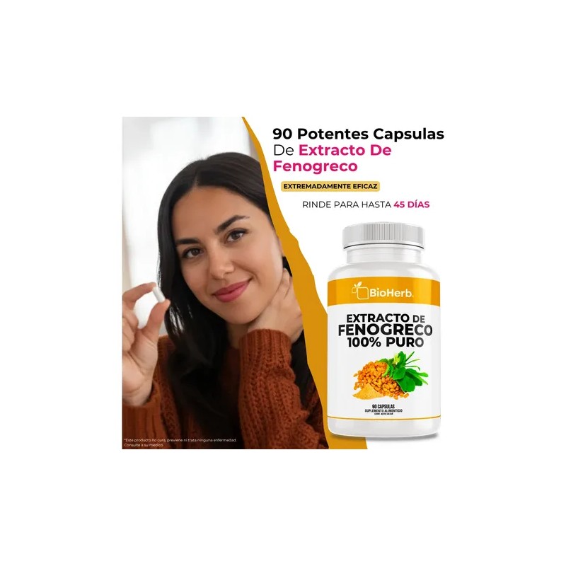 Fenogreco Extracto 100% Puro - Energía, Hormonas Y Vitalidad