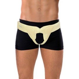 Medway Faja para Hernia Inguinal Bilateral para Hombre | Soporte Ortopédico de Ingle con Almohadillas | Compresión Ajustable para Alivio y Recuperació
