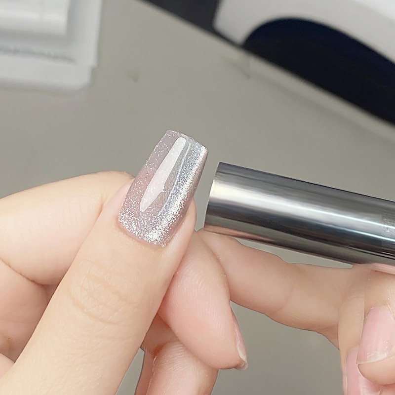 SILPECWEE 3Pcs Cat Eye Magnet for Nails Gel Nail Polish
