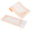 Silicone Keyboard Fully Sealed Design Lightweight Portable Silent Soft Comfortable