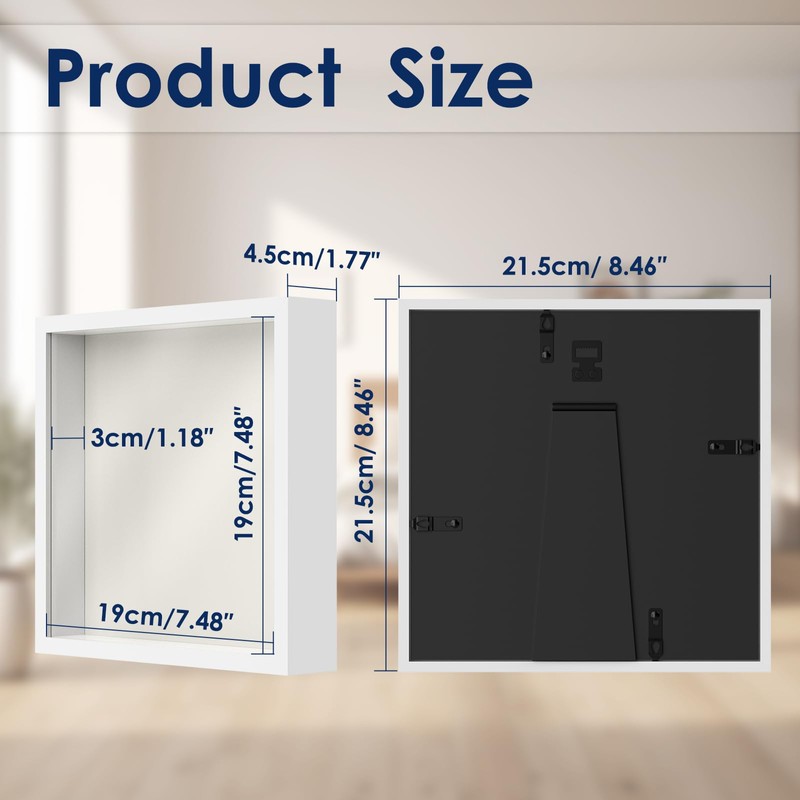 Anhow 3D Picture Frame for Filling, 20 x 20 x