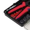 1201Pcs Electrical Wire Terminal Set Cold Pressed with Red Plier