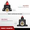 Nilight 30A Inline Circuit Breaker Resettable 12-24V DC Manual Reset