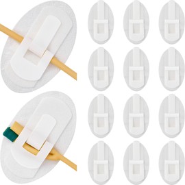 RYentte 12 PCS Catheter Stabilization Device,Self Adhesive Catheter Tube Urinary Leg Bag Holder Sticker, Catheter Supplies for PEG/G/Feeding Tube Holder Accessories