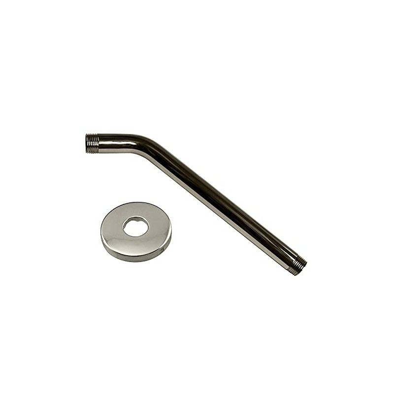 Westbrass 1/2" IPS x 10" Shower Arm with Sure Grip