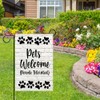 DMERBYL Pets Welcome Garden Flag 12×18 Inch