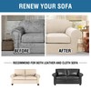 H.VERSAILTEX 3 Piece Stretch Sofa Covers for 2 Cushion Loveseat