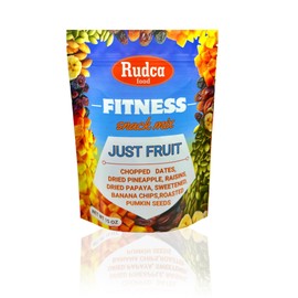Rudca Food Fitness Snack Dried Fruit Mix - Dates, Pineapple, Raisins, Papaya, Banana Chips, Pumpkin Seeds - Natural Fruit Trail Mix - Healthy Snack for Breakfast - 15 oz (Pack of 1)