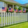 Fovths 15 Pack Veteran's Day Handheld American Stick Flags with