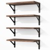 Fixwal Floating Shelves for Wall, Wood Wall Mounted Shelves for