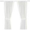 White Ritva Curtain Set - Size: 57 x 98 (1,